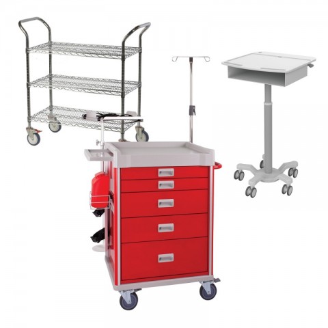 Surgical Hub Stainless Steel Hospital Dressing Trolley, Model Name/Number:  DNS-376, Size: 30