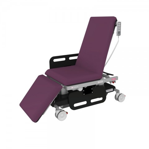 <h5 class="lightbox-heading">Ultra-low height</h5>Make it easier and safer for patients to get on and off.<div class="d-none d-lg-block">The very low seat height of this chair with fully retracted sides helps with easy egress and takes away the requirement to use step stools or unnecessary heavy lifting. Sit and position your patient comfortably and then raise them to the desired work height with the touch of a button.</div>