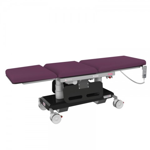 <h5 class="lightbox-heading">Lies flat</h5>The backrest and leg rest move independently or together from chair to bed.<div class="d-none d-lg-block">You have the flexibility of sitting a patient up to almost 90 degrees or lying down completely flat. There is a CPR function to lie the backrest flat quickly in case of emergency.</div>