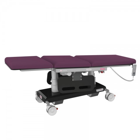 <h5 class="lightbox-heading">Head and foot tilt</h5>A 14 degree top trendelenburg with tilt both directions.<div class="d-none d-lg-block">Transition a patient how you need them - quickly lower their head down (and feet up) in an emergency.</div>