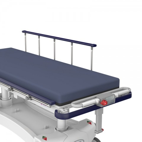 <h5 class="lightbox-heading">Adjustable controls</h5>Lower the drive controls down below the mattress height for enhanced patient access and specialised accessory use.<div class="d-none d-lg-block"></div>